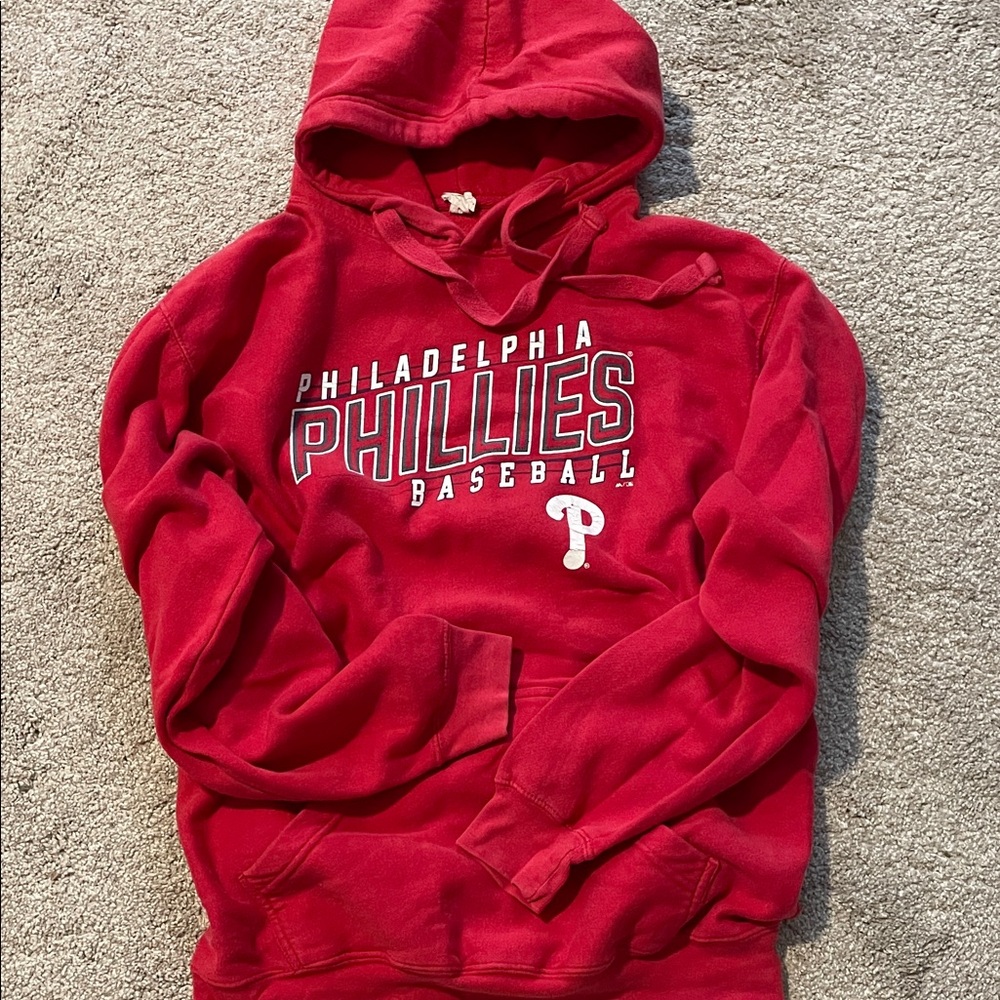 Philadelphia Phillies Red Baseball Hoodie